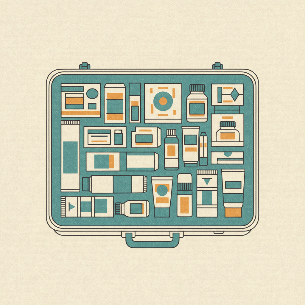 行李箱裡塞滿藥妝的經典畫面